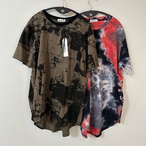Bundle of Men’s Two Kliegou Tie-dye Tees Size XL